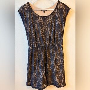 BeBop Black Floral Lace Dress